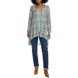 Nu Vintage Womens  Check Tunic, Green